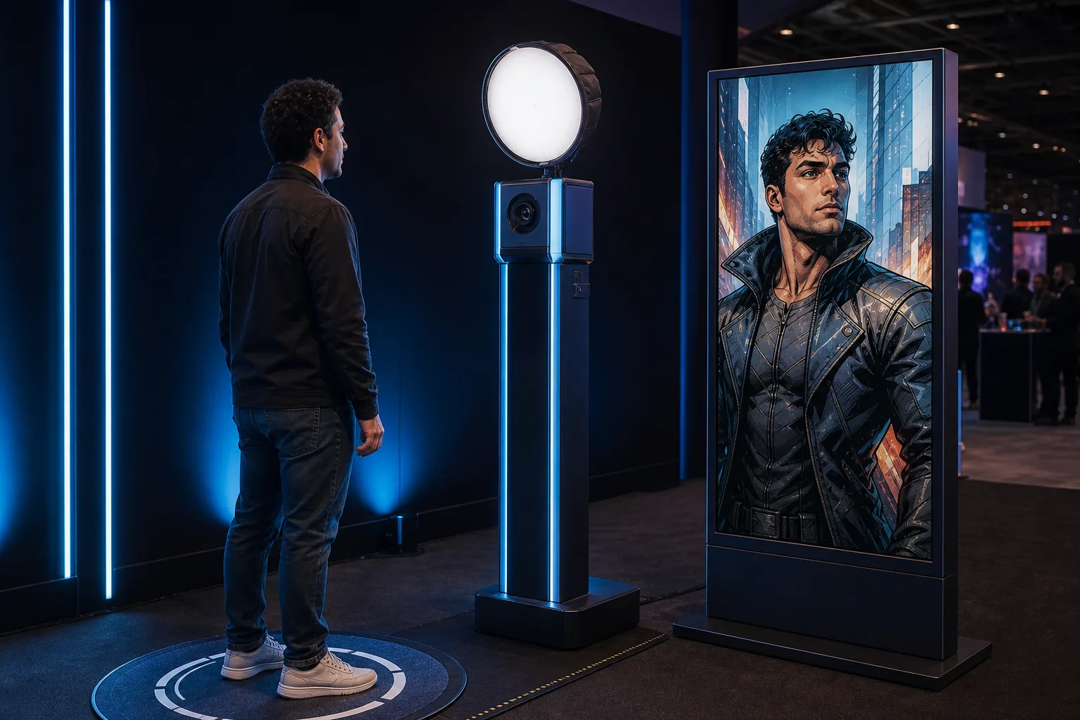 AI Comic Character Studio interaktif deneyim görseli