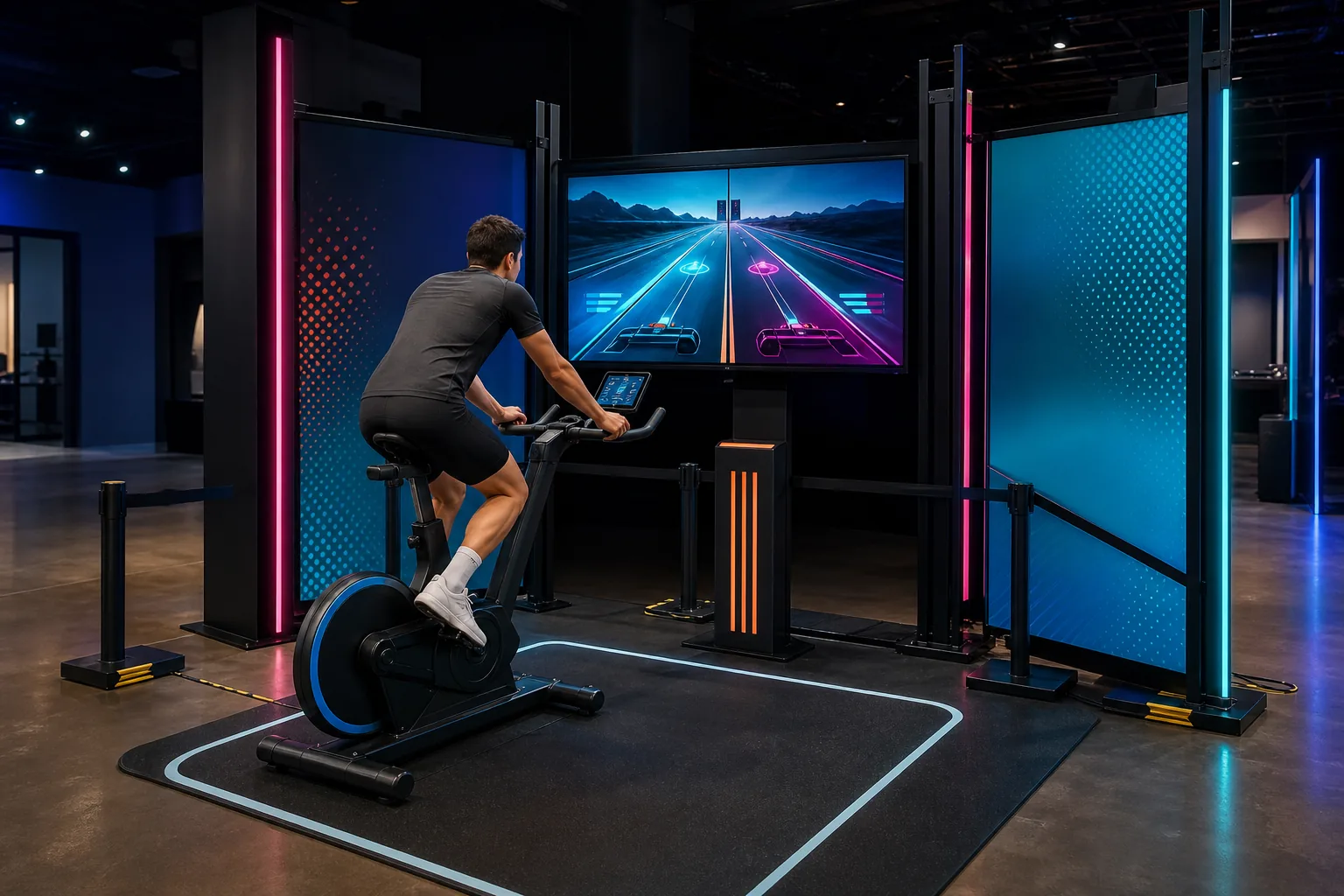 Cycling Power Race interaktif deneyim görseli