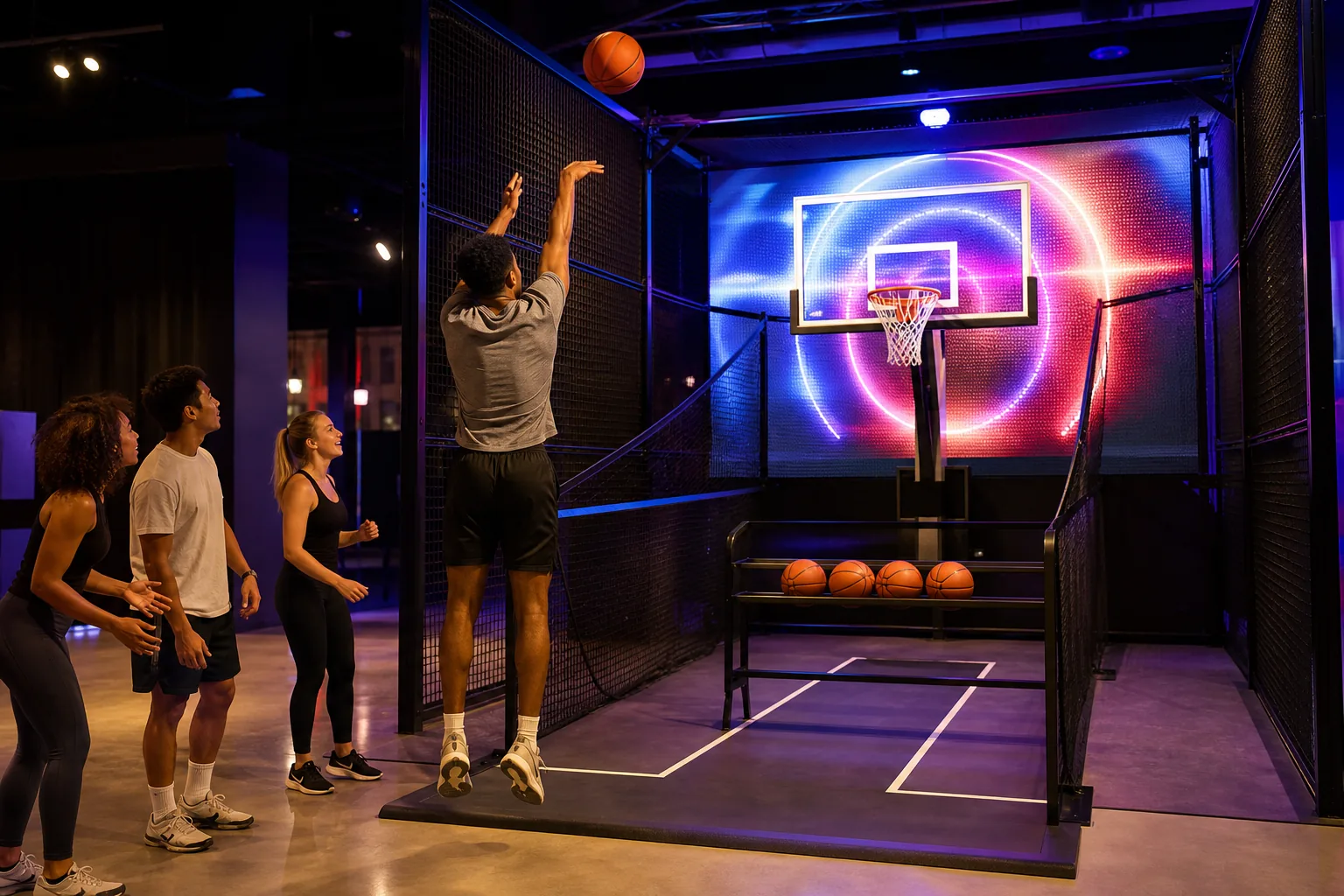 Digital Basketball interaktif deneyim görseli