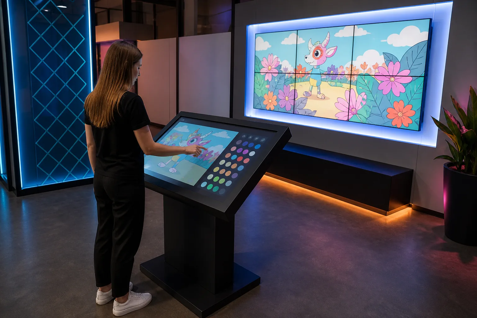 Digital Coloring Station interaktif deneyim görseli