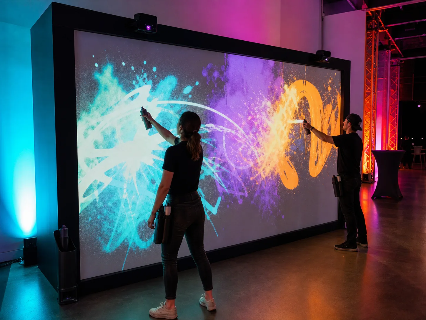 Digital Graffiti Wall interaktif deneyim görseli