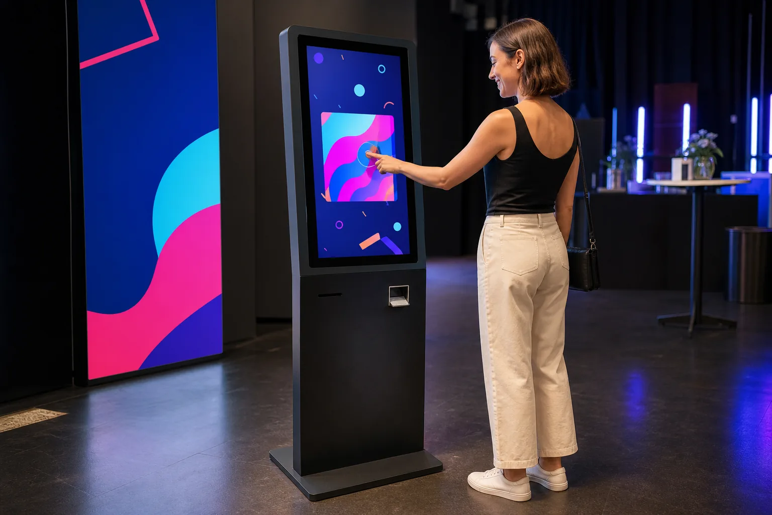 Digital Scratch Card Kiosk interaktif deneyim görseli
