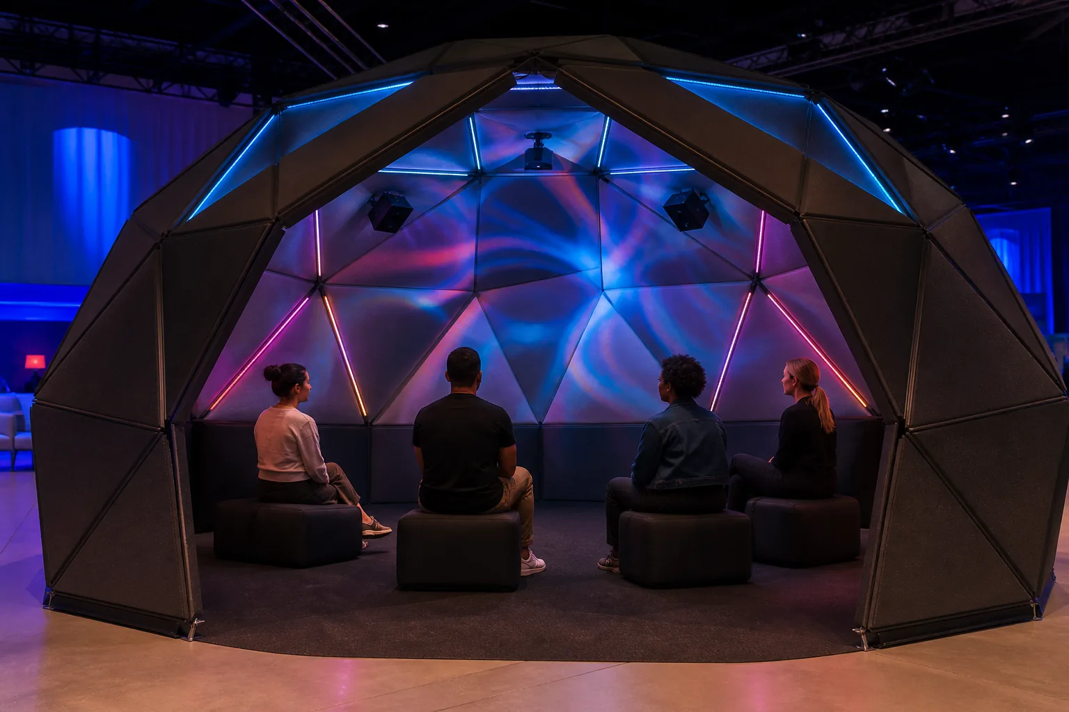 Immersive Sound Dome interaktif deneyim görseli