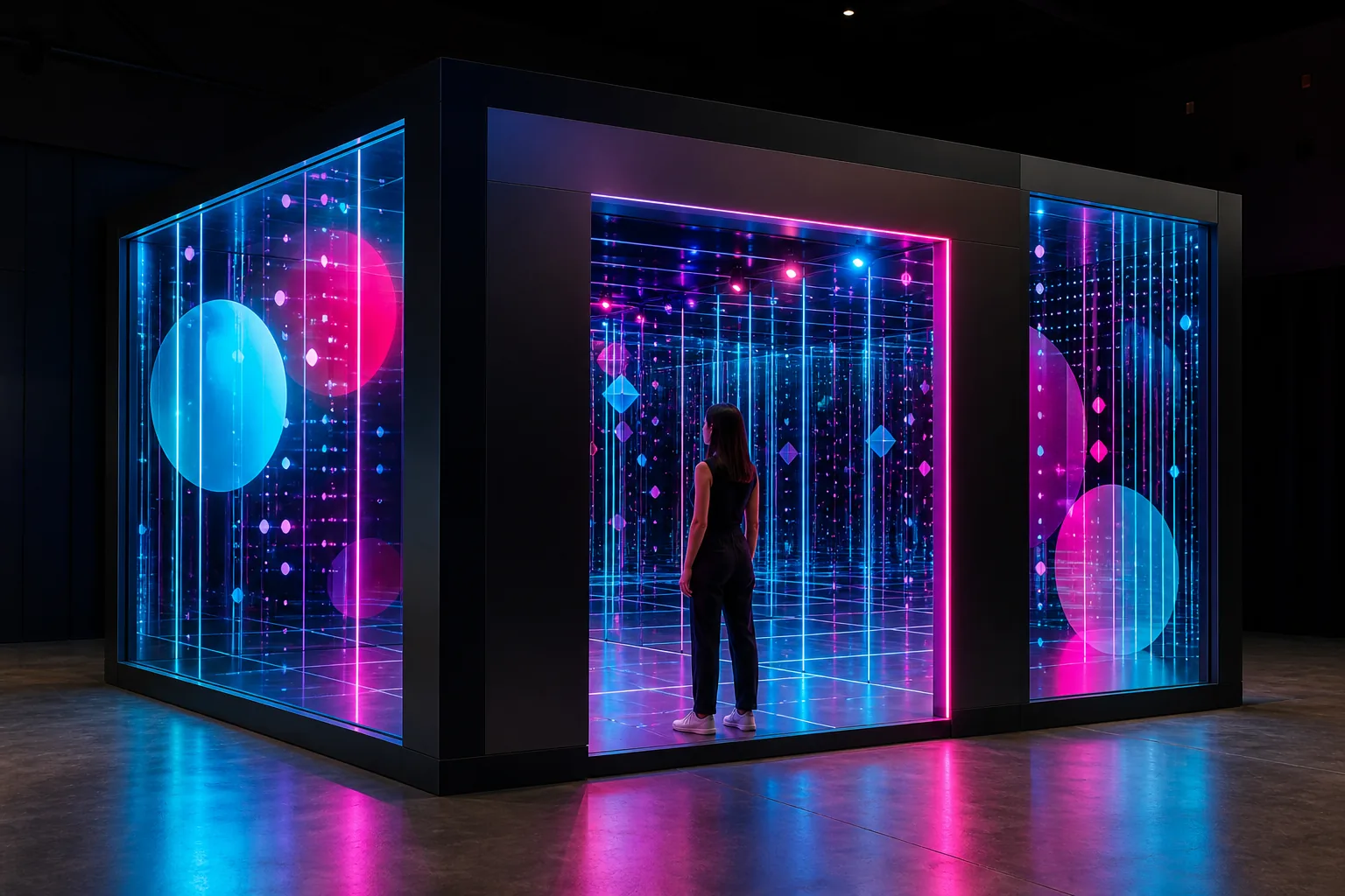 Infinity Mirror Room interaktif deneyim görseli