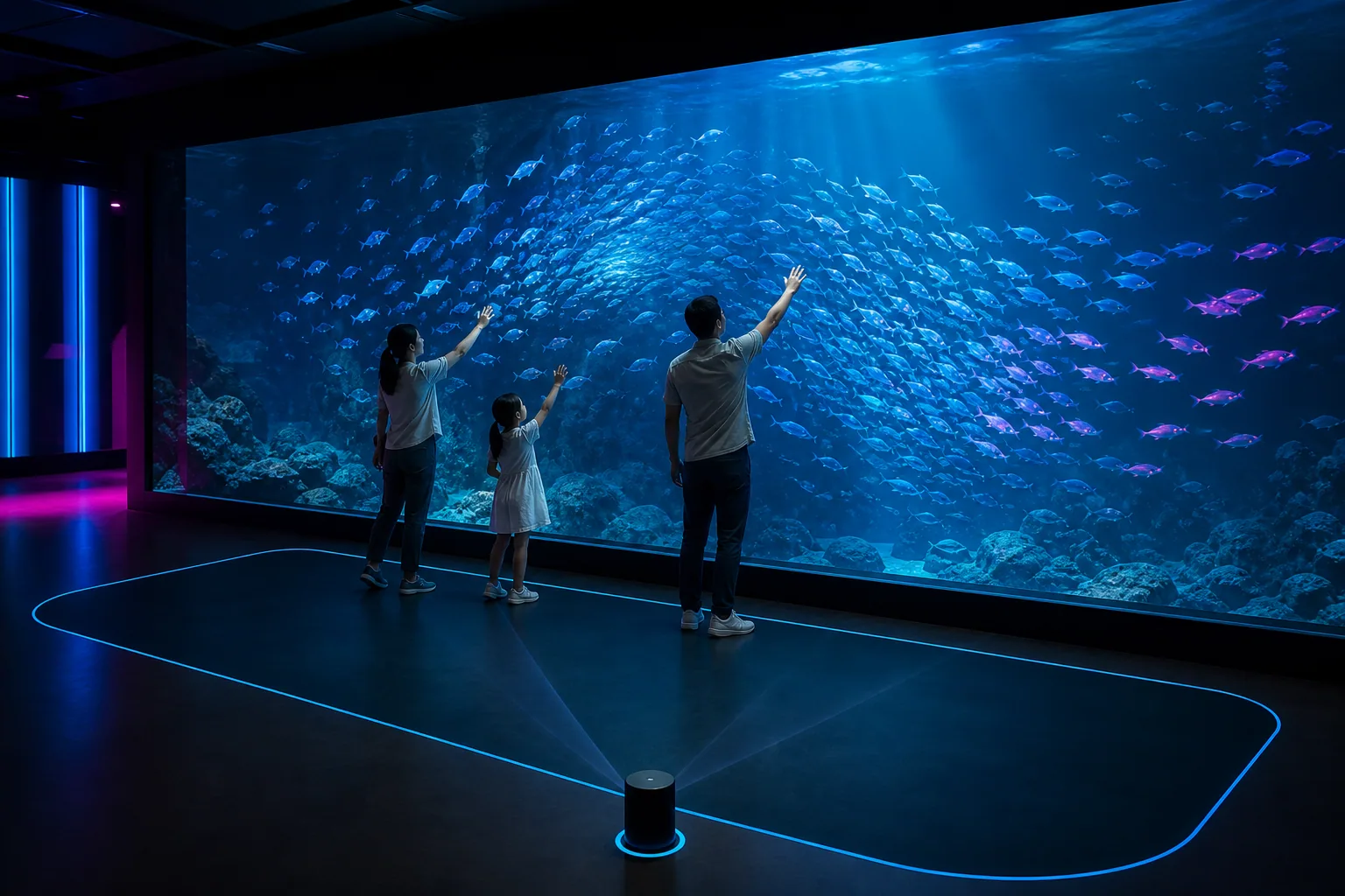 Interactive Aquarium interaktif deneyim görseli