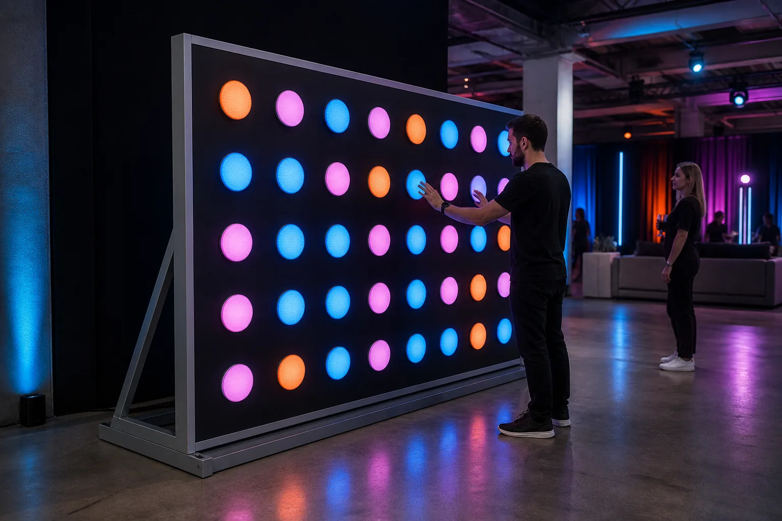 Interactive Sound Wall interaktif deneyim görseli
