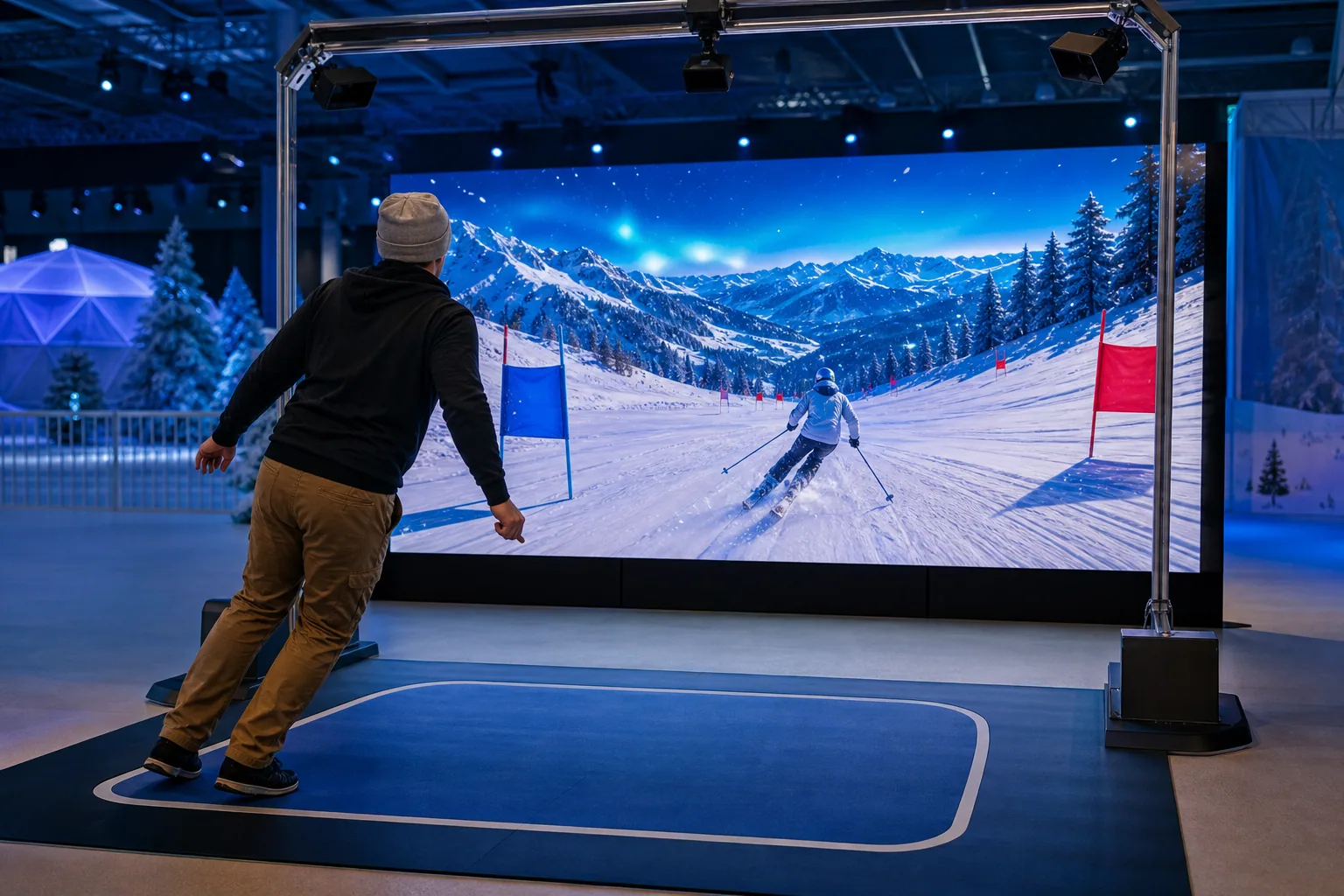 Ski Challenge interaktif deneyim görseli