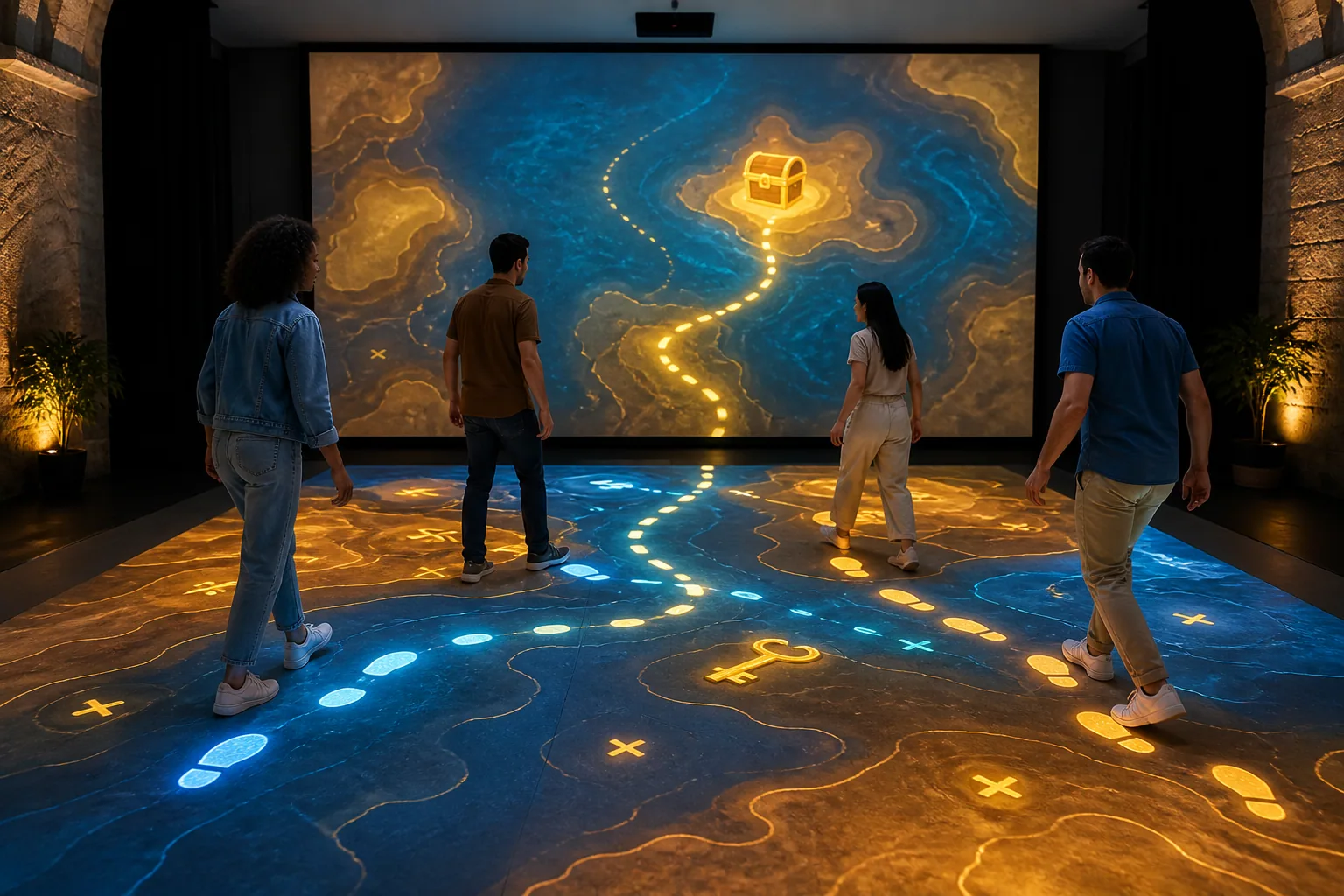 Treasure Floor interaktif deneyim görseli