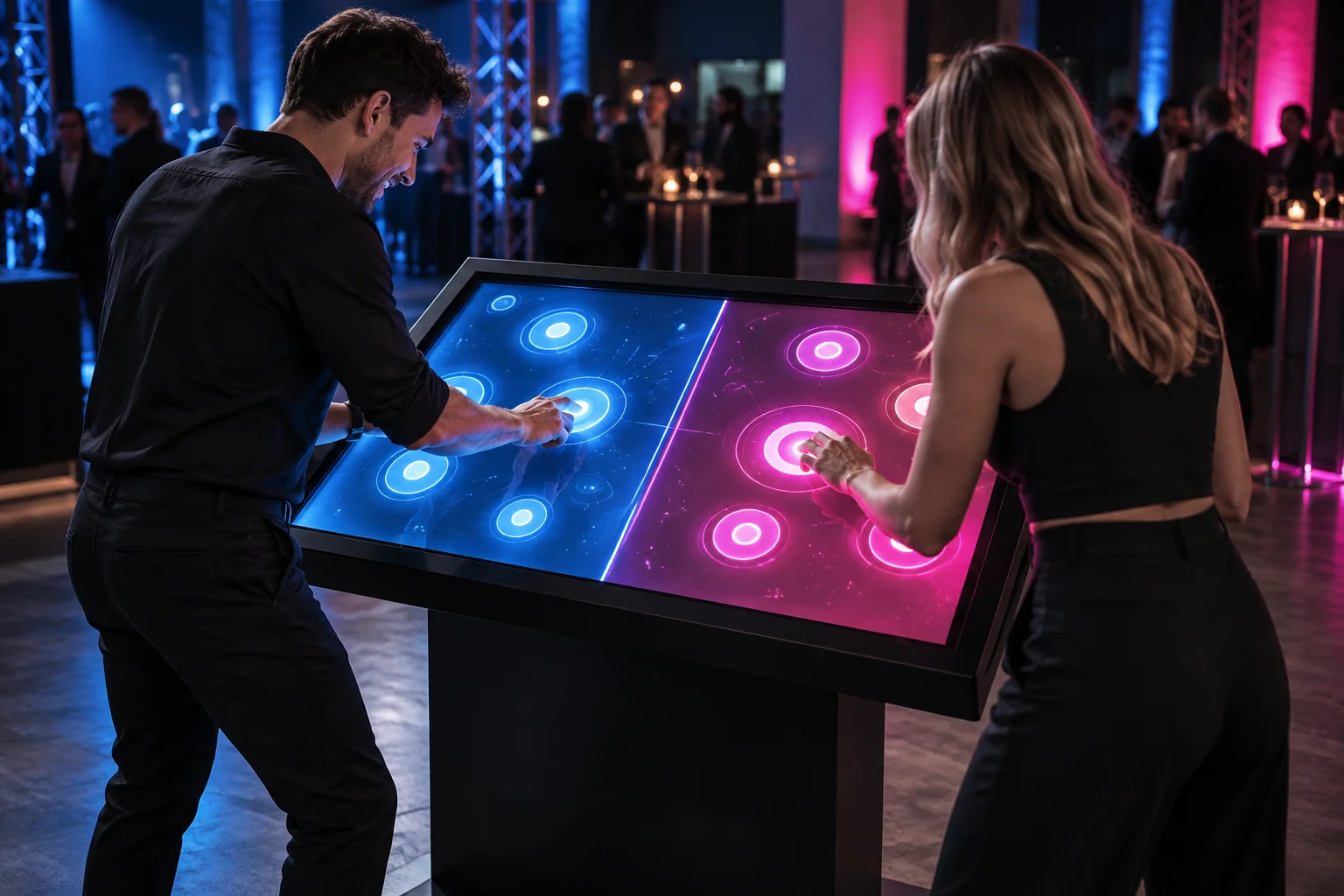 Touch Light Duel interaktif deneyim görseli