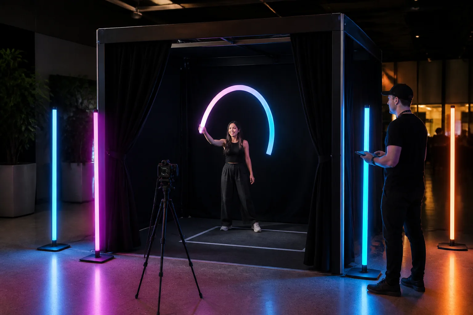 Light Painting Photo Booth interaktif deneyim görseli