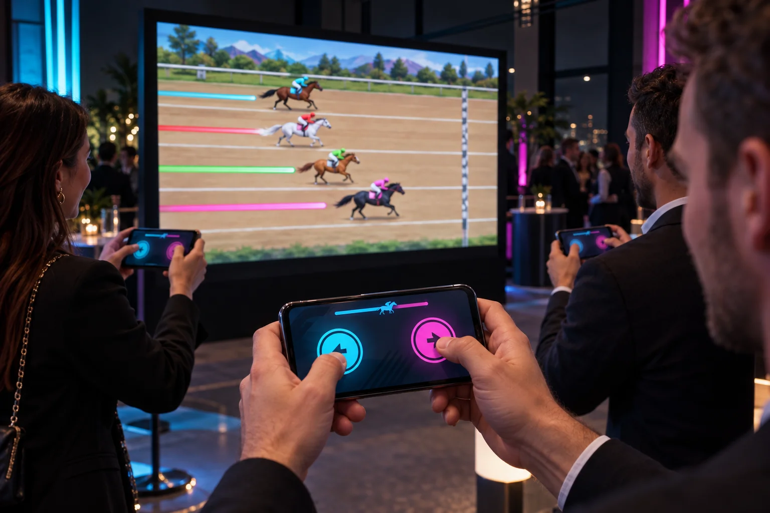 Mobile Horse Race interaktif deneyim görseli