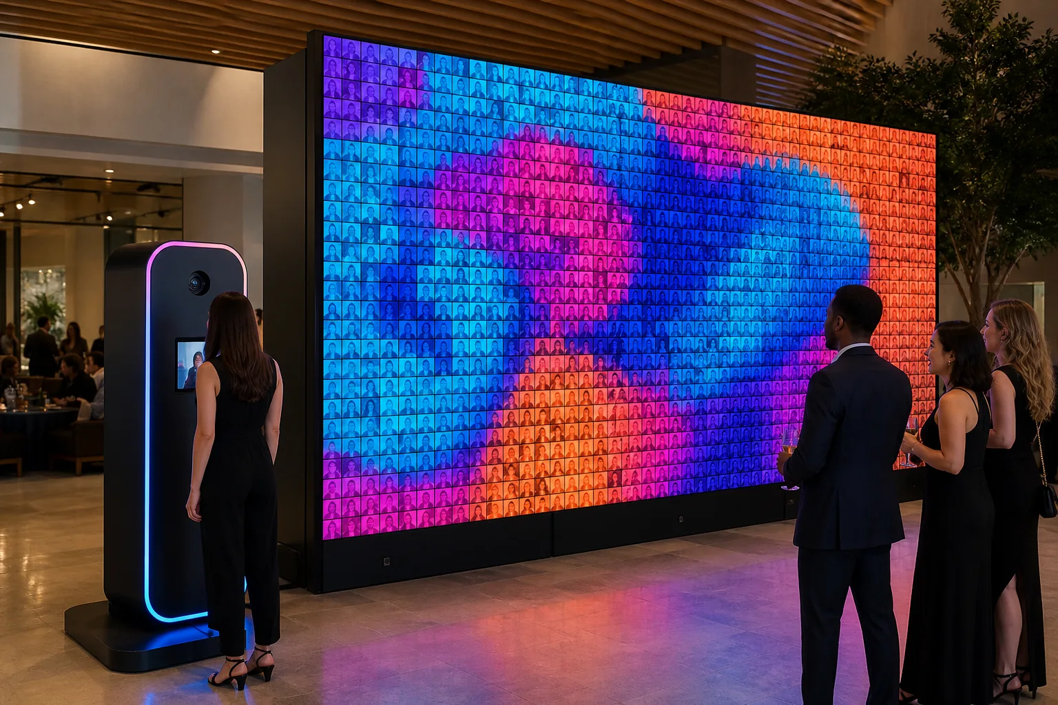 Mosaic Photo Wall interaktif deneyim görseli