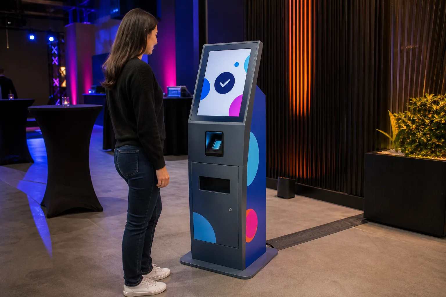 QR Reward Kiosk interaktif deneyim görseli