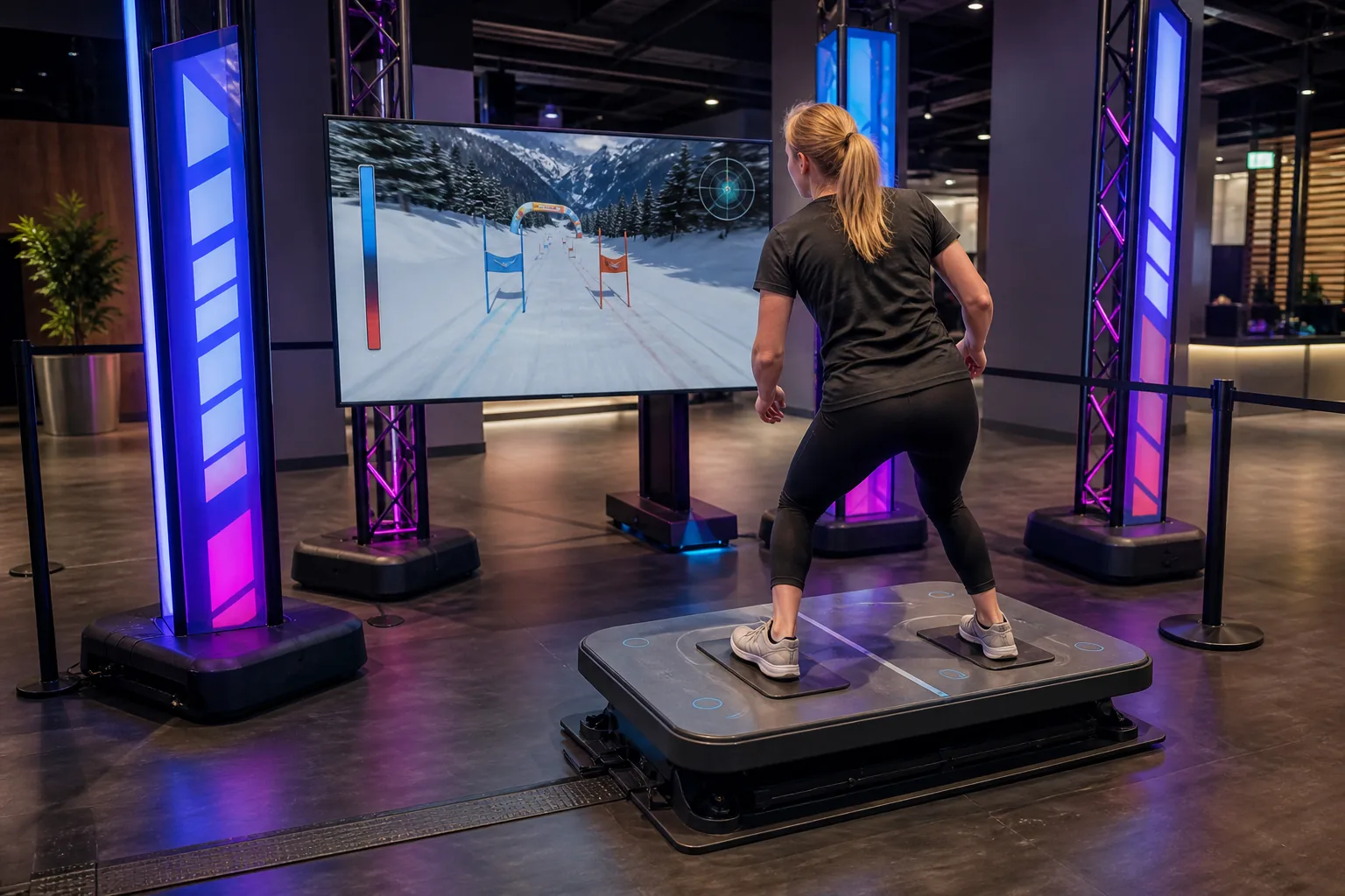 Ski Balance Challenge interaktif deneyim görseli
