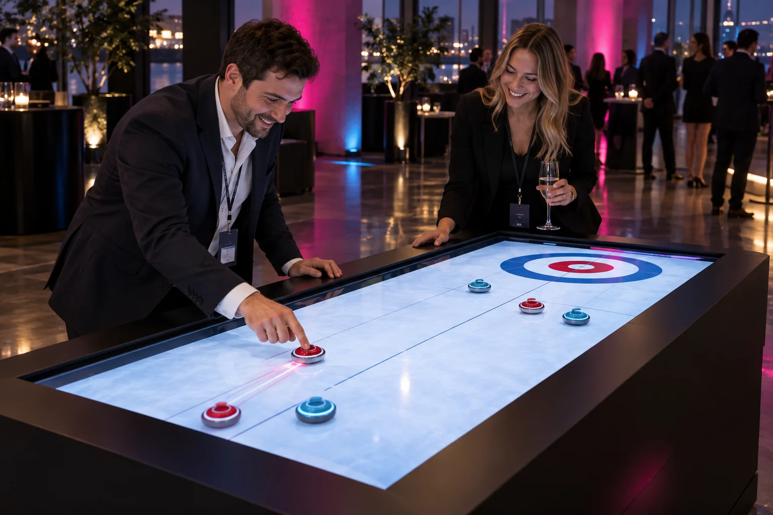 Table Curling interaktif deneyim görseli