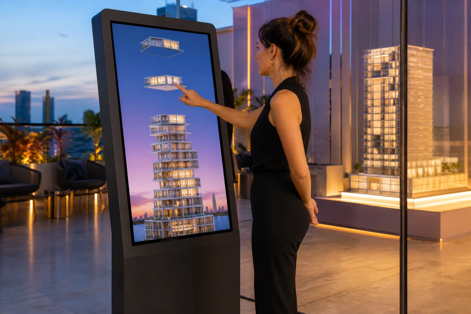 Tower Builder interaktif deneyim görseli