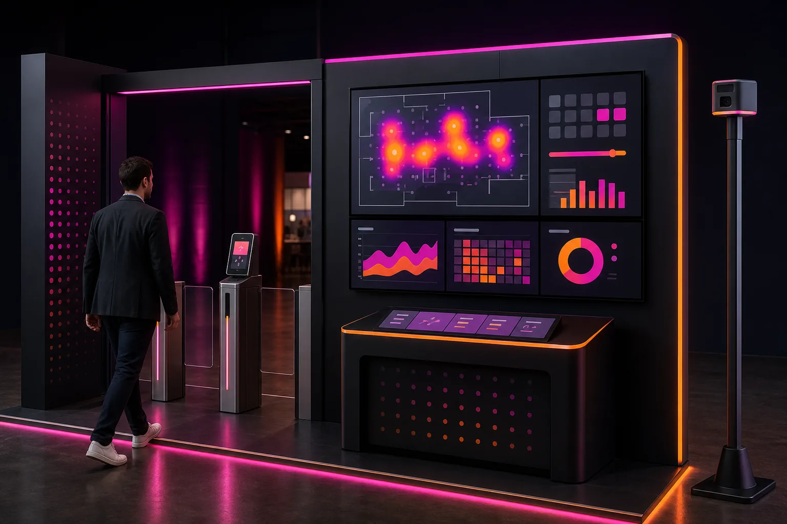 Visitor Heatmap Analytics interaktif deneyim görseli