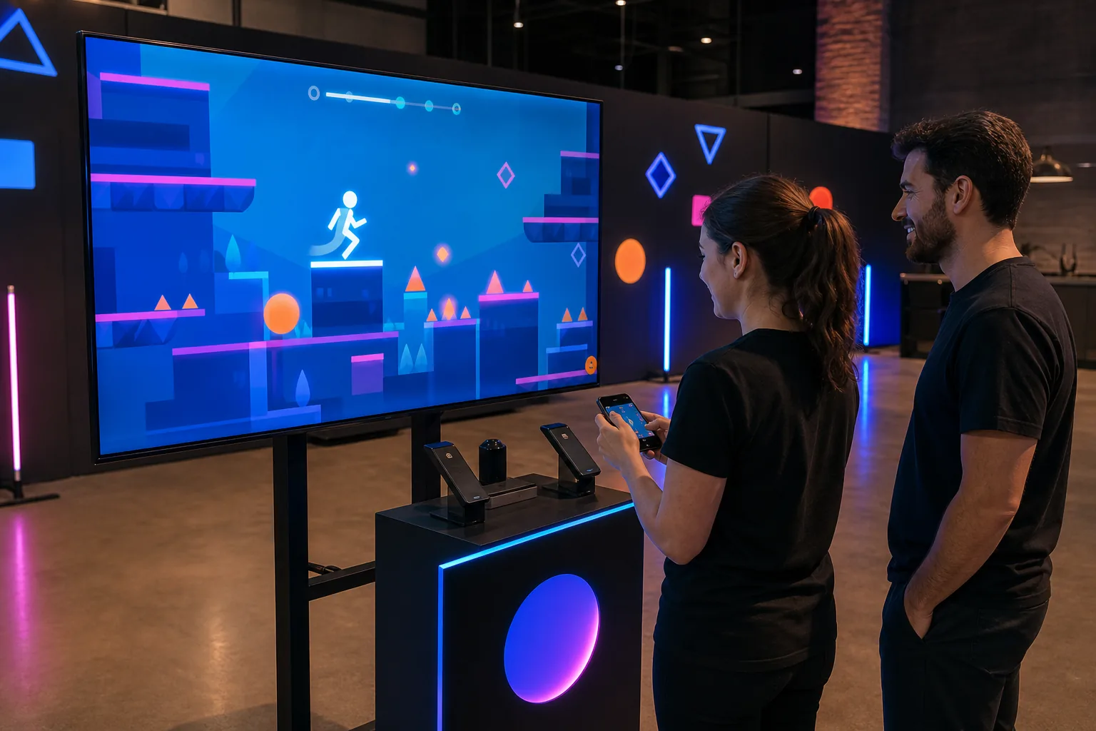 Web Runner Game interaktif deneyim görseli